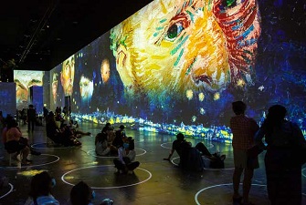 創(chuàng)意展廳，梵高畫展，梵高展臺